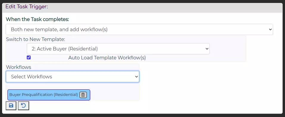 Trigger new events when tasks complete.  Add new workflows & change templates.